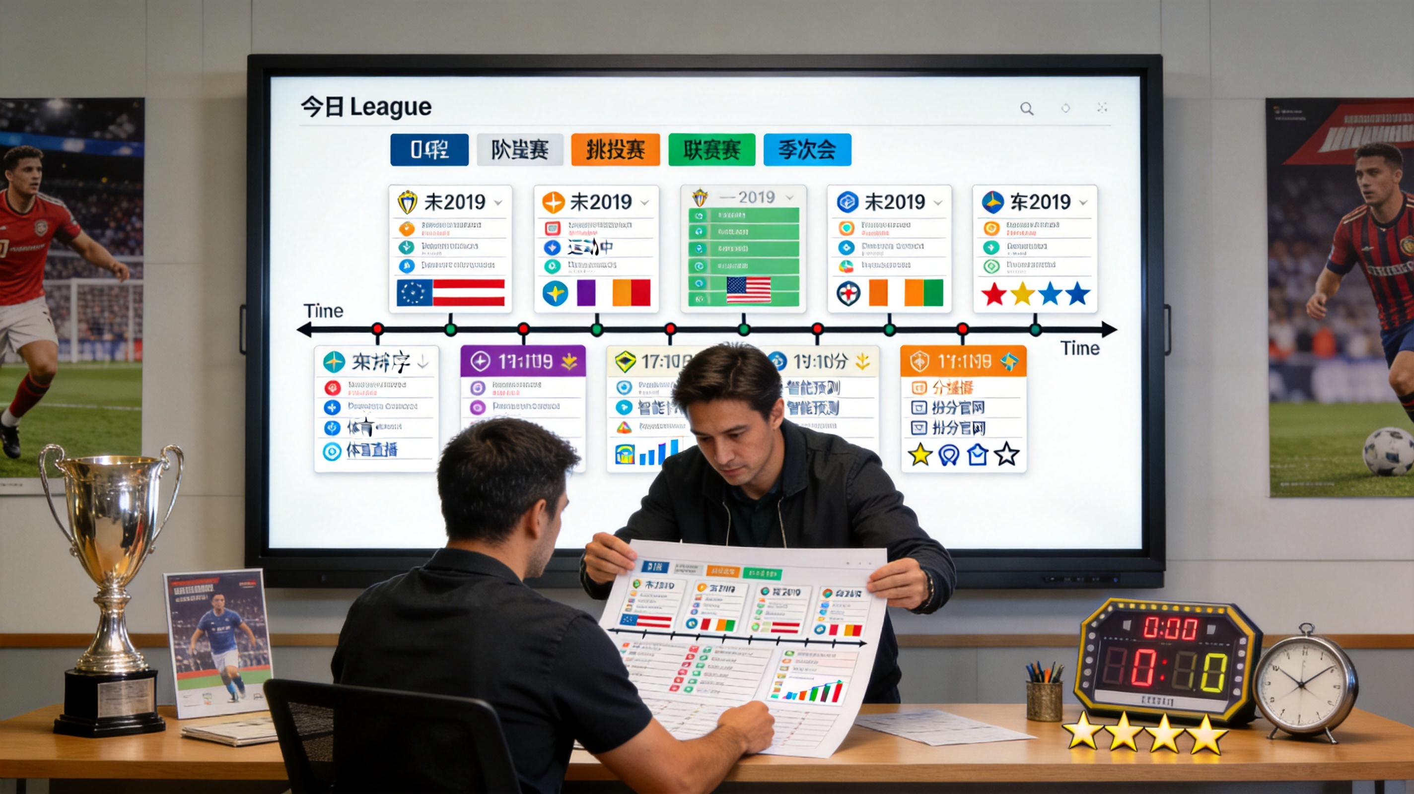 赛程查询模块配图，展示按日期与联赛筛选赛程的列表结构界面